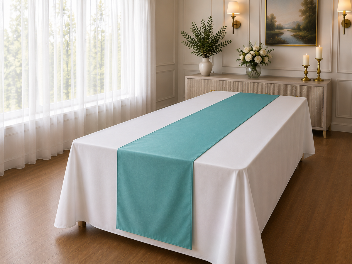 Poly Poplin Table Runner – 14″ x 108″, One Finished Piece