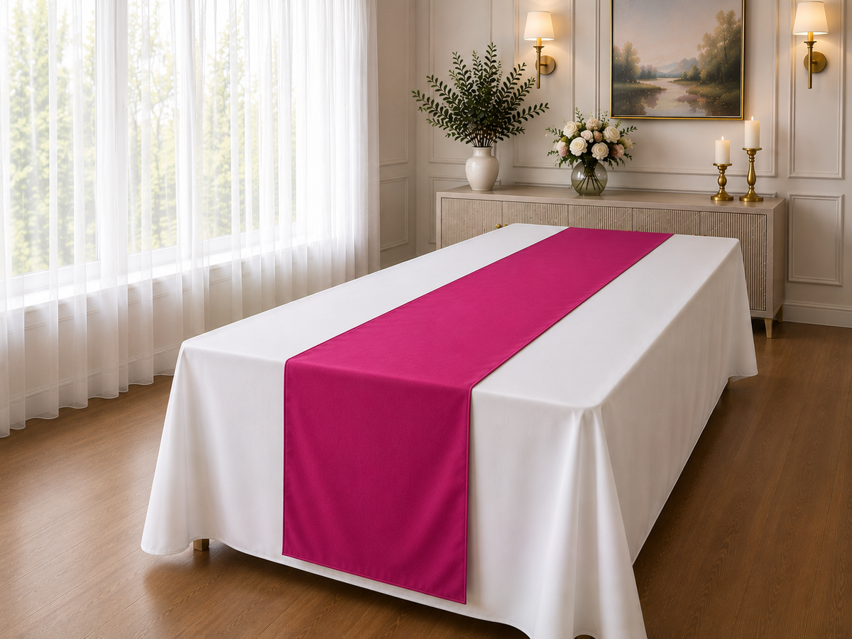 Poly Poplin Table Runner – 14″ x 108″, One Finished Piece
