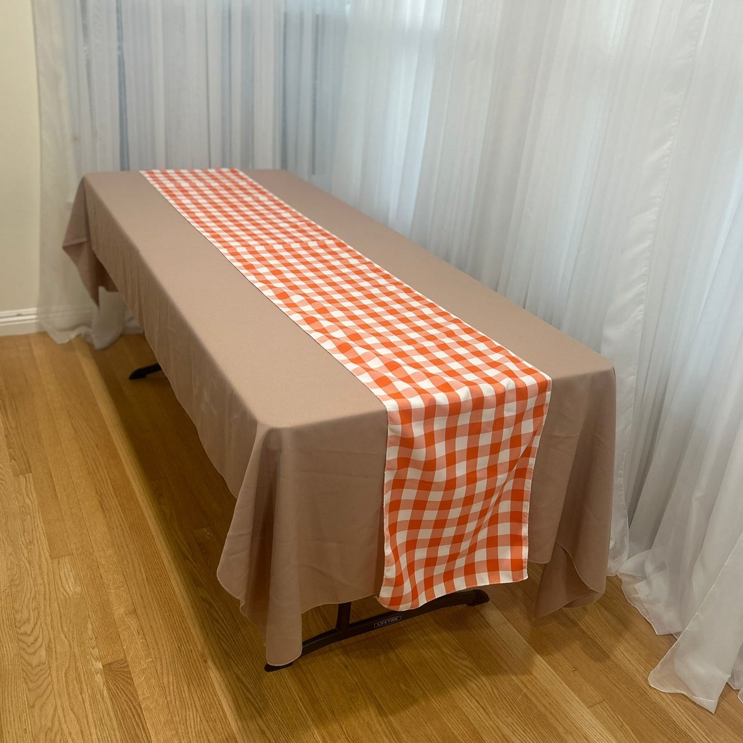 Buffalo Plaid Checkered Table Runner 14 inches by 108 inches