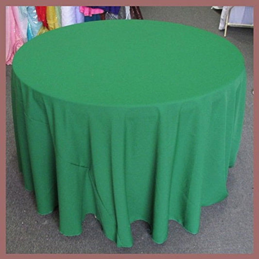 Poly Poplin Round Polyester Tablecloth - 108 Inch Linen - New Star Fabrics