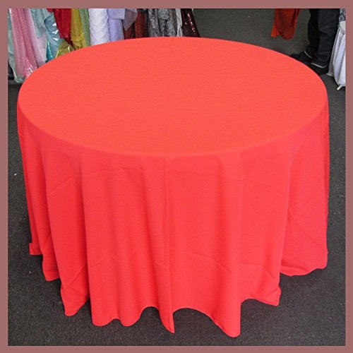 Poly Poplin Round Polyester Tablecloth - 108 Inch Linen - New Star Fabrics