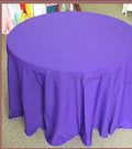 Poly Poplin Round Polyester Tablecloth - 120 Inch Linen - New Star Fabrics