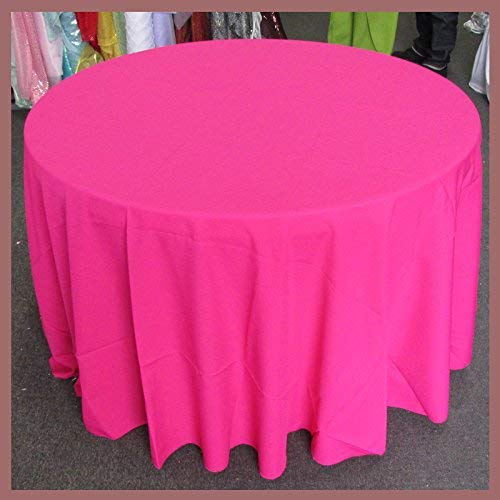 Poly Poplin Round Polyester Tablecloth - 120 Inch Linen - New Star Fabrics
