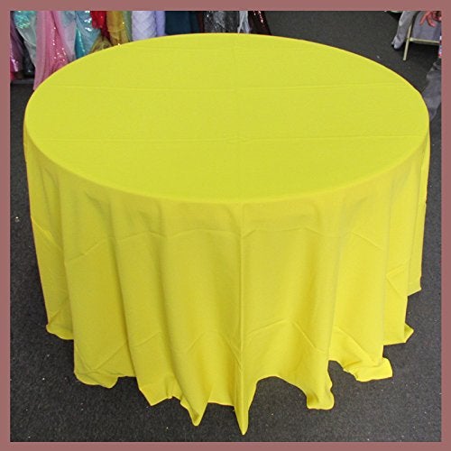 Poly Poplin Round Polyester Tablecloth - 120 Inch Linen - New Star Fabrics