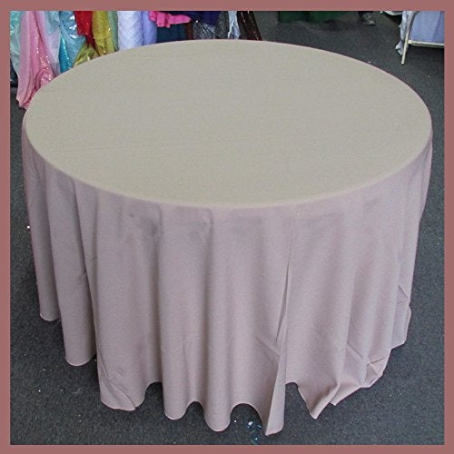 Poly Poplin Round Polyester Tablecloth - 120 Inch Linen - New Star Fabrics