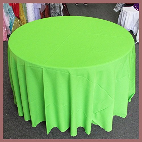 Poly Poplin Round Polyester Tablecloth - 120 Inch Linen - New Star Fabrics
