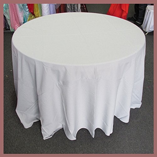 Poly Poplin Round Polyester Tablecloth - 120 Inch Linen - New Star Fabrics