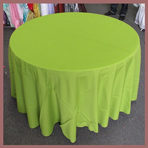 Poly Poplin Round Polyester Tablecloth - 120 Inch Linen - New Star Fabrics