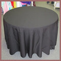 Poly Poplin Round Polyester Tablecloth - 120 Inch Linen - New Star Fabrics