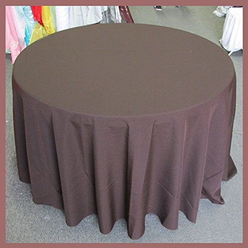 Poly Poplin Round Polyester Tablecloth - 132 Inch Linen - New Star Fabrics