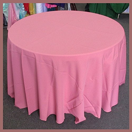 Poly Poplin Round Polyester Tablecloth - 132 Inch Linen - New Star Fabrics