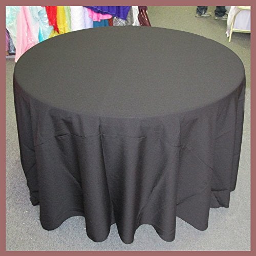 Poly Poplin Round Polyester Tablecloth - 132 Inch Linen - New Star Fabrics