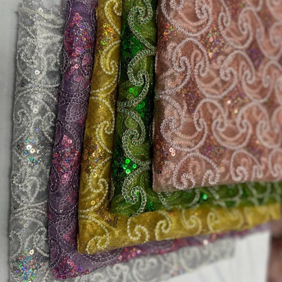 Pyramid Lace Fabric by the Yards - New Star Fabrics