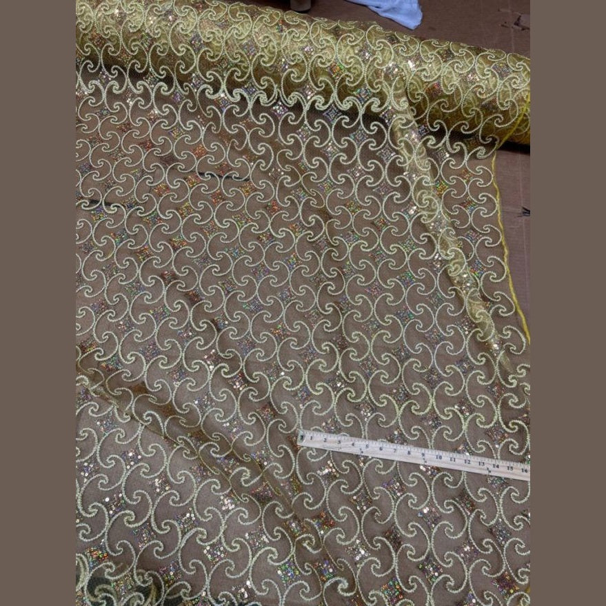 Pyramid Lace Fabric by the Yards - New Star Fabrics