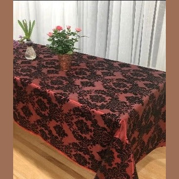 Rectangle Damask Taffeta Tablecloth - New Star Fabrics