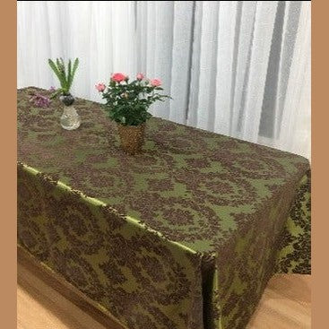 Rectangle Damask Taffeta Tablecloth - New Star Fabrics