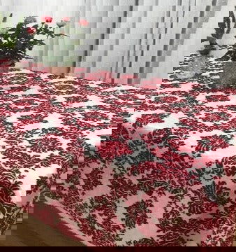 Rectangle Damask Taffeta Tablecloth - New Star Fabrics