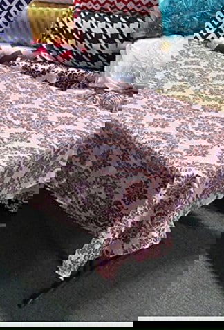 Rectangle Damask Taffeta Tablecloth - New Star Fabrics