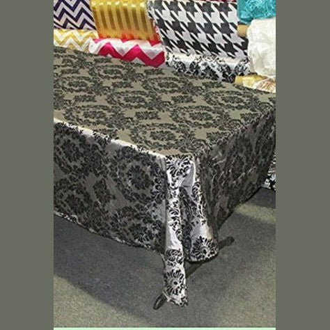 Rectangle Damask Taffeta Tablecloth - New Star Fabrics