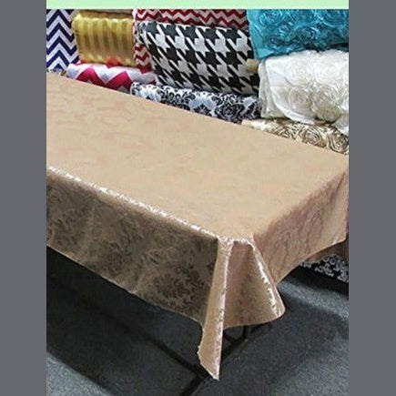 Rectangle Damask Taffeta Tablecloth - New Star Fabrics