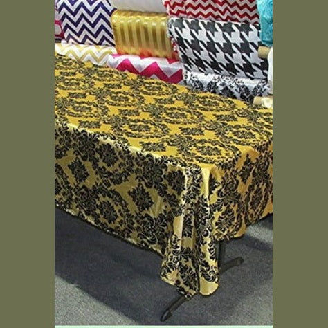 Rectangle Damask Taffeta Tablecloth - New Star Fabrics