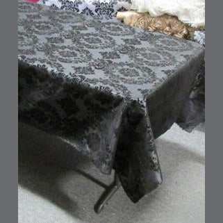 Rectangle Damask Taffeta Tablecloth - New Star Fabrics