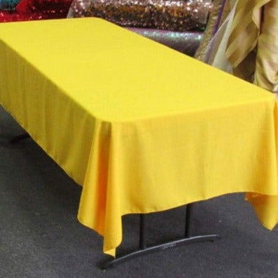 Rectangle Poly Poplin Tablecloth 60 by 108 inches - New Star Fabrics