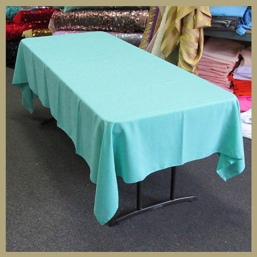 Rectangle Poly Poplin Tablecloth 60 by 108 inches - New Star Fabrics