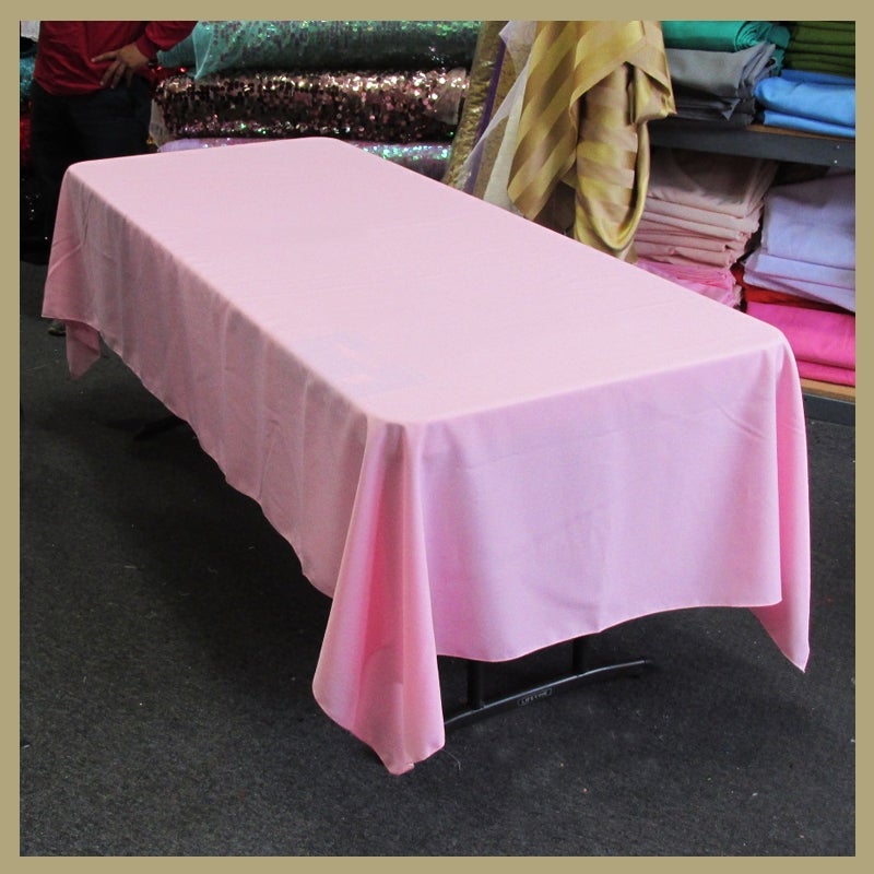 Rectangle Poly Poplin Tablecloth 60 by 108 inches - New Star Fabrics