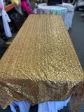 Rectangle Sequin Taffeta Tablecloth 55 by 108 inches - New Star Fabrics