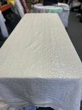 Rectangle Sequin Taffeta Tablecloth 55 by 108 inches - New Star Fabrics