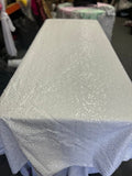 Rectangle Sequin Taffeta Tablecloth 55 by 108 inches - New Star Fabrics