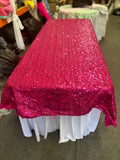 Rectangle Sequin Taffeta Tablecloth 55 by 108 inches - New Star Fabrics