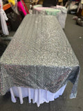 Rectangle Sequin Taffeta Tablecloth 55 by 108 inches - New Star Fabrics