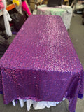 Rectangle Sequin Taffeta Tablecloth 55 by 108 inches - New Star Fabrics