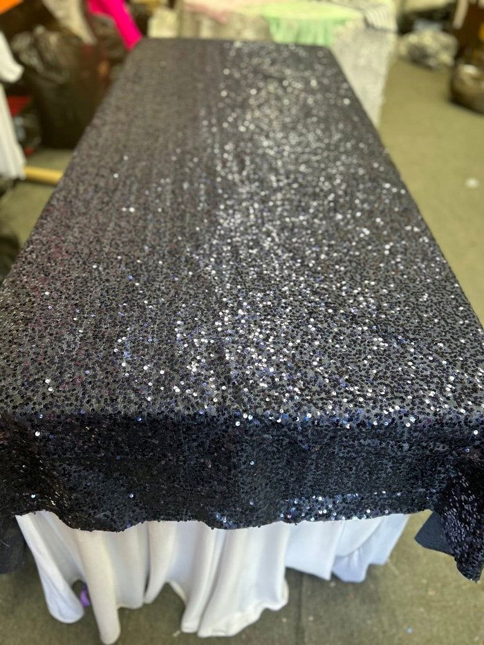 Rectangle Sequin Taffeta Tablecloth 55 by 108 inches - New Star Fabrics