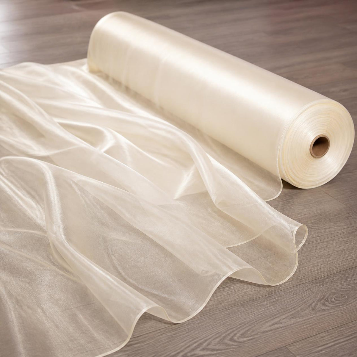 Roll of Organza Fabric 100 Yard Continuous Pieces – Sheer, Crisp & Elegant for Weddings