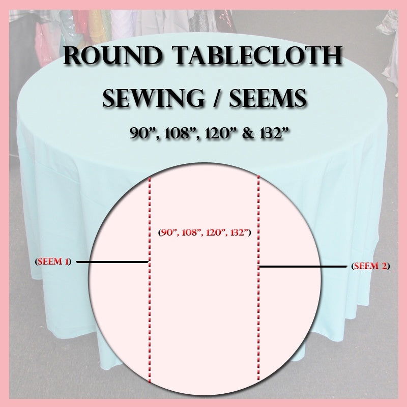 Round Tablecloth  Damask Flocking Taffeta 108'' Round - New Star Fabrics