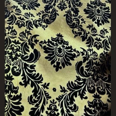 Round Tablecloth  Damask Flocking Taffeta 108'' Round - New Star Fabrics