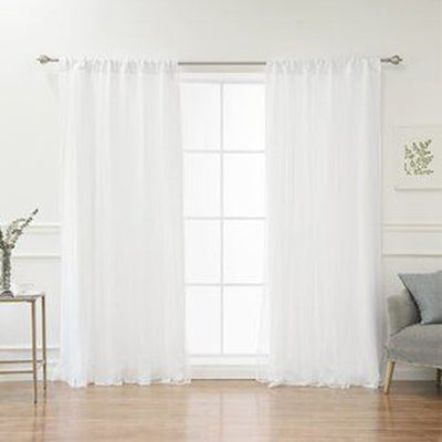 Sheer Voile Chiffon Curtain - 110 W x 90 L - New Star Fabrics