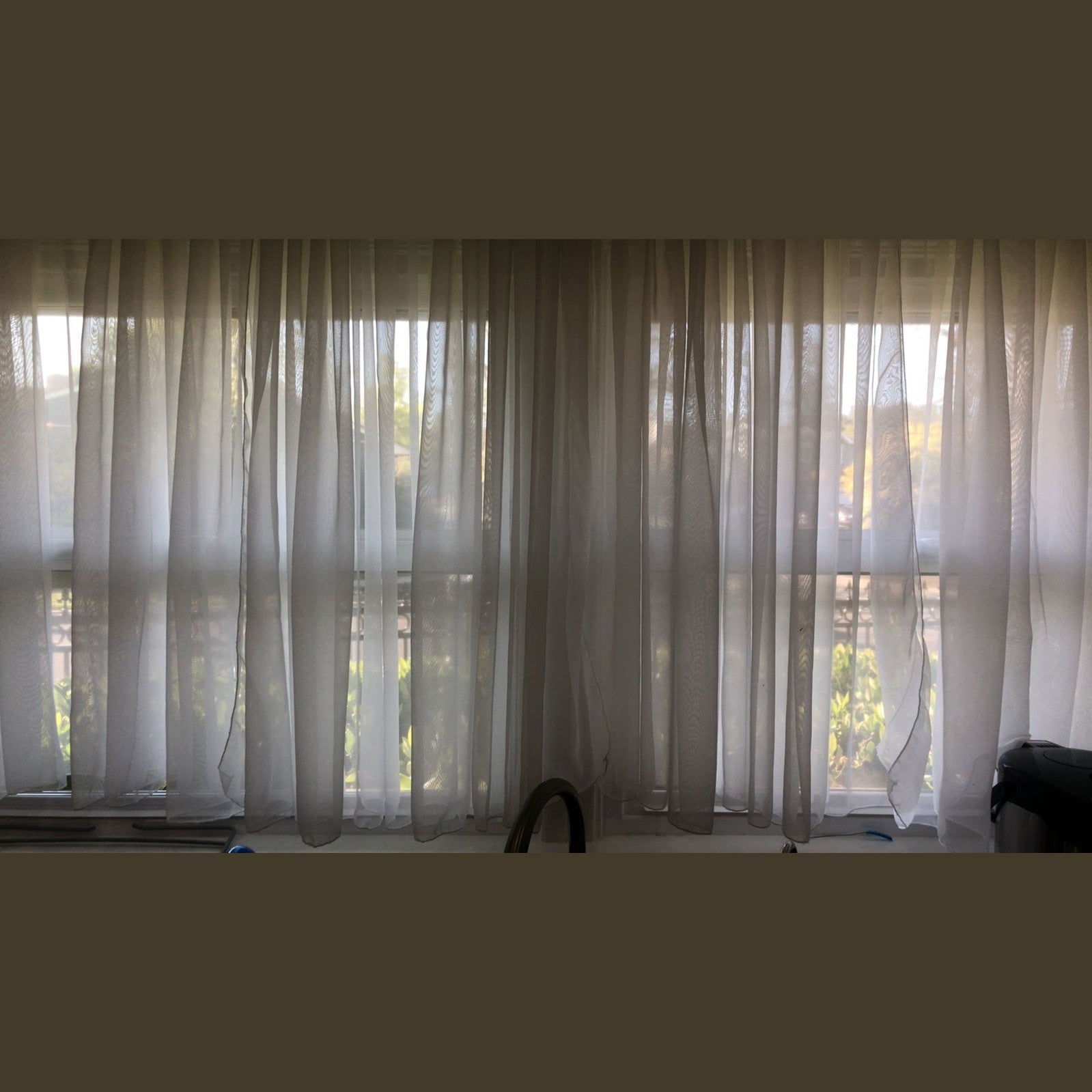 Sheer Voile Chiffon Curtain 115 W x 40 L - New Star Fabrics