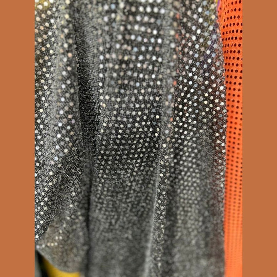 Small Dot Confetti Sequin Fabric - 45" Wide - Sold by the Yard - New Star Fabrics