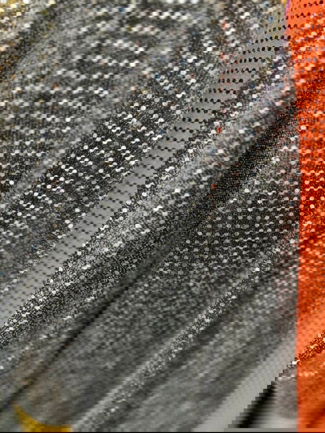 Small Dot Confetti Sequin Fabric - 45" Wide - Sold by the Yard - New Star Fabrics