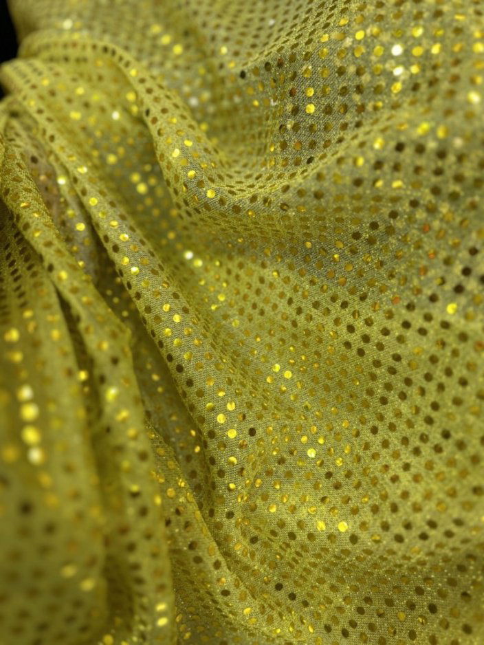 Small Dot Confetti Sequin Fabric - 45" Wide - Sold by the Yard - New Star Fabrics
