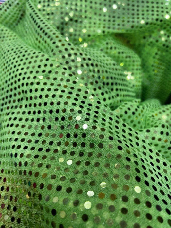 Small Dot Confetti Sequin Fabric - 45" Wide - Sold by the Yard - New Star Fabrics
