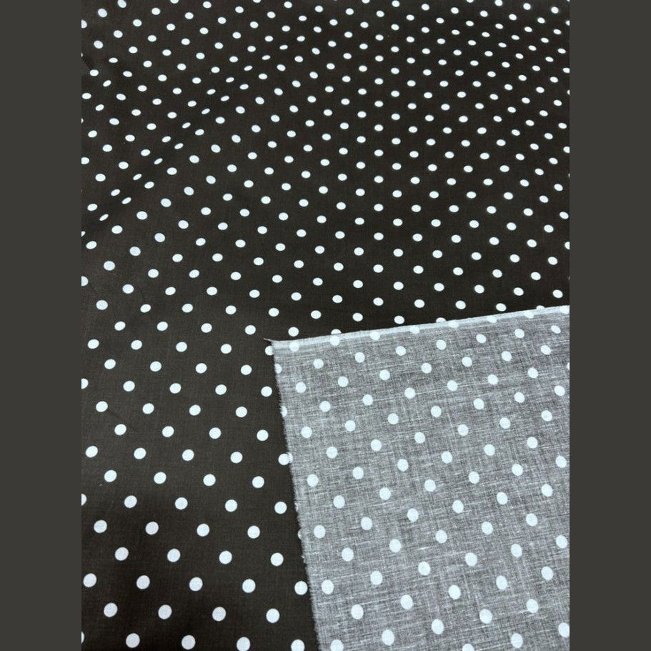 Small Polka Dot Poly Cotton Fabric 60 Inches Wide  by the yard - New Star Fabrics