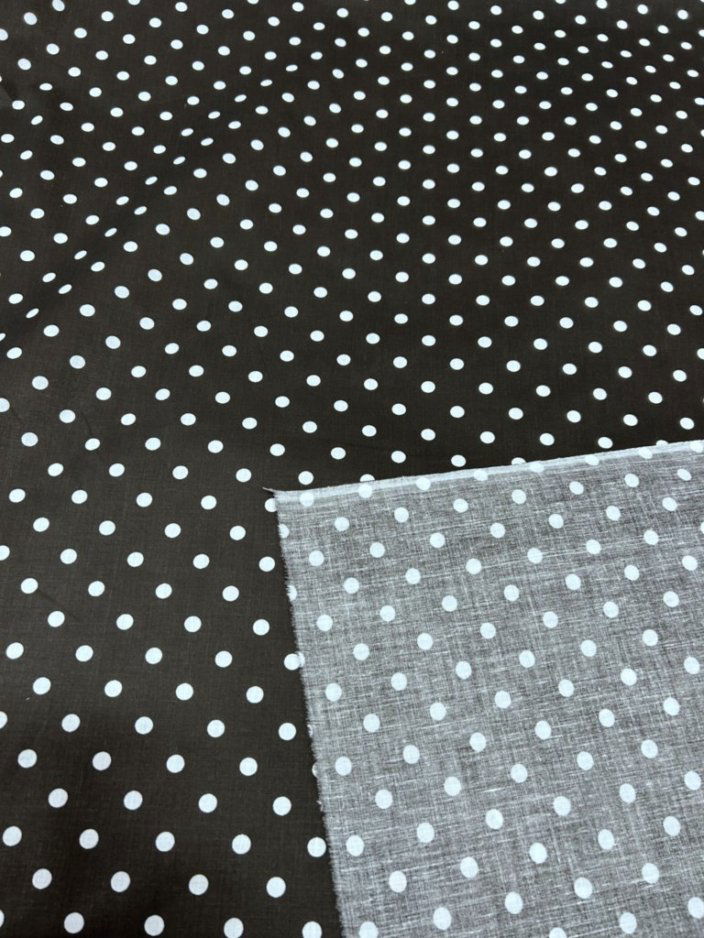 Small Polka Dot Poly Cotton Fabric 60 Inches Wide  by the yard - New Star Fabrics