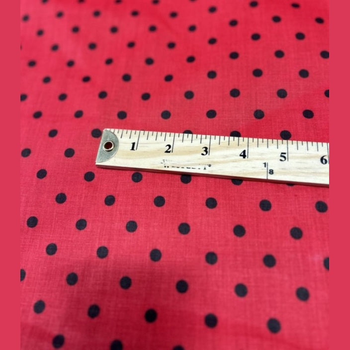 Small Polka Dot Poly Cotton Fabric 60 Inches Wide  by the yard - New Star Fabrics