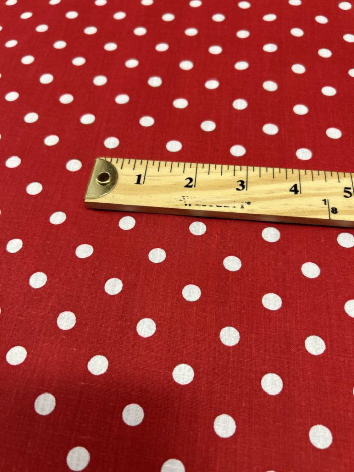Small Polka Dot Poly Cotton Fabric 60 Inches Wide  by the yard - New Star Fabrics