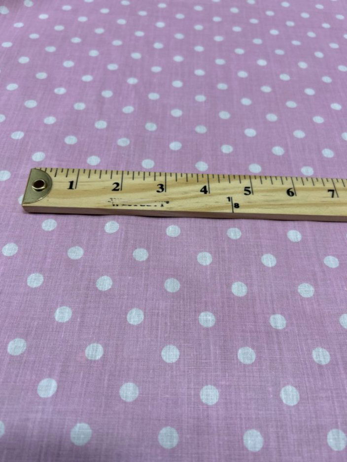 Small Polka Dot Poly Cotton Fabric 60 Inches Wide  by the yard - New Star Fabrics